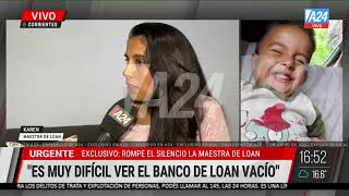 La maestra Loan rompió el silencio: Era un niño que nunca estaba solo”