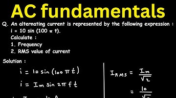 An alternating current is represented by the following expression : i = 10 sin (100 π t).Calculate :