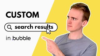Build a CUSTOM Search Results Page in Bubble.io NOW!