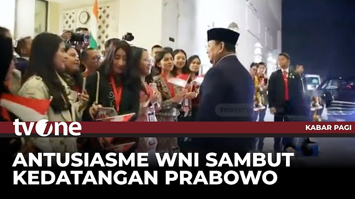 Tiba di India, Presiden Prabowo Disambut Antusias dengan WNI | Kabar Pagi tvOne