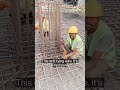 How to Tie Column Bars Properly! 👷‍♂️ #Shorts