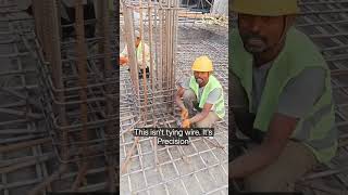 How to Tie Column Bars Properly! 👷‍♂️ #Shorts