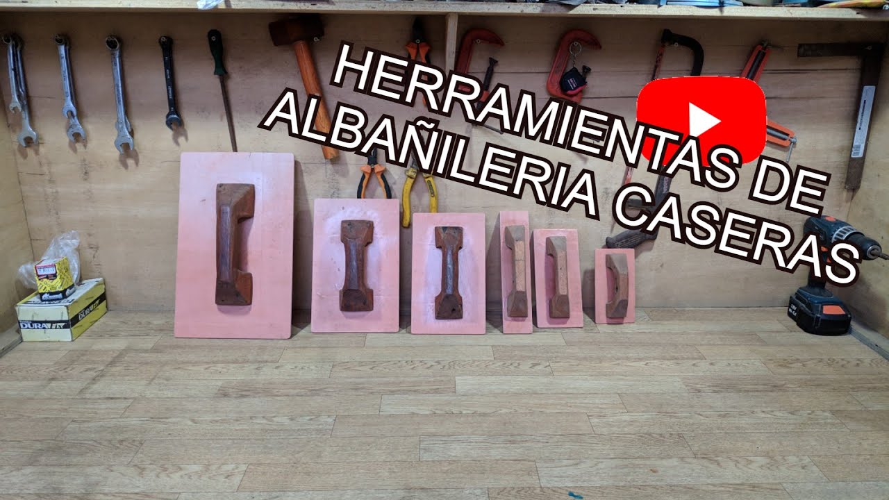 Herramientas de albañileria caseras