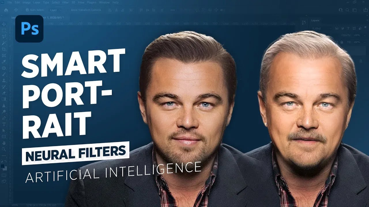 Измените ВЫРАЖЕНИЕ ЛИЦА с помощью SMART PORTRAIT в Photoshop.