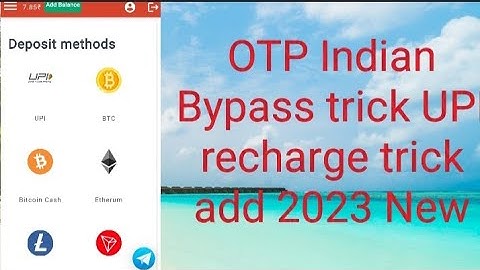 OTP Indian website UPI recharge trick || OTP Bypass add payment upi recharge|| OTP bypass 2023 ||