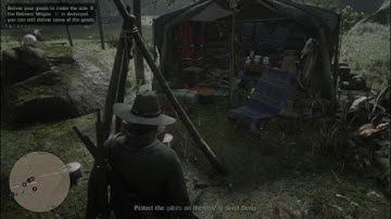RDR2 ONLINE: Trader wagon destroyed by Train