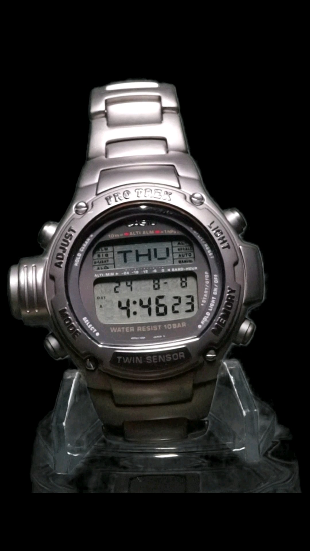 Full Metal Casio Pro Trek PRT-3000; only two models that have full