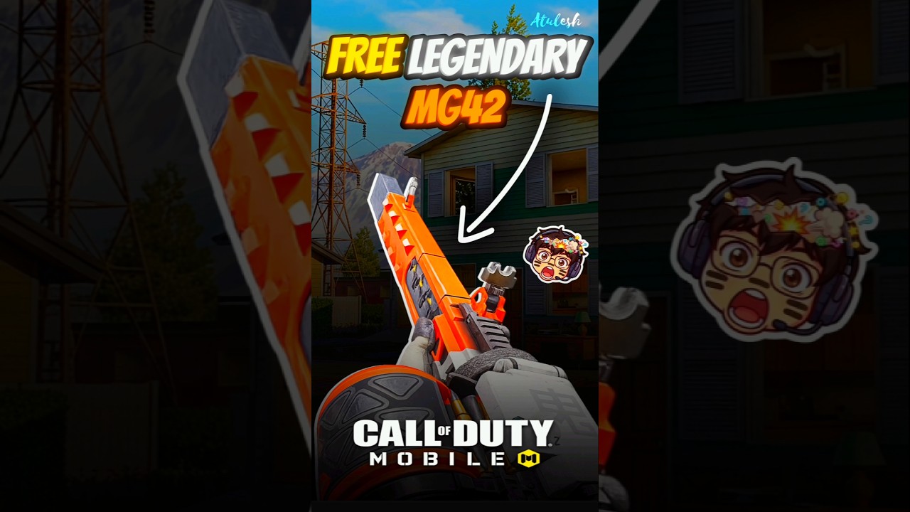 New Free MG42 Legendary Skin in CODM 😍 #callofdutymobile #shorts
