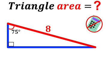 Can you find area of the Triangle? | (Calculators NOT Allowed) |#math #maths | #geometry