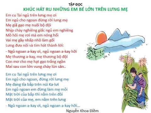 Tuần 23: Tiếng Việt 4: TĐ: Khúc hát ru những em bé lớn trên lưng mẹ