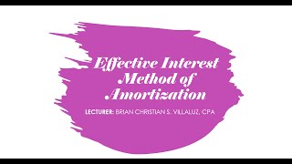 FAR: Effective Interest Method of Amortization