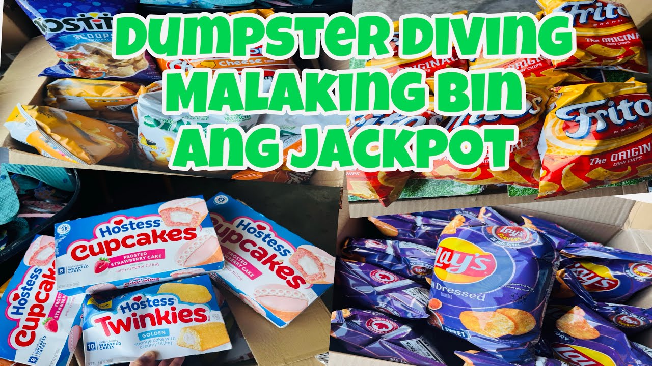 DUMPSTER DIVING/BIGGEST JACKPOT FREE FOODS UNBELIEVABLE #dumpsterdiving #mabethslotsvlog #jackpot 