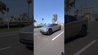 Famous I saw Elon Musk driving a Cybertruck 😱 #elonmusk #cybertruck Wealth