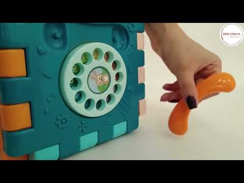 Развивающая игрушка бизикуб музыкальный куб многофункциональный для детей от 2 лет Детский тренажер моторики сортер свет звук, видео 1