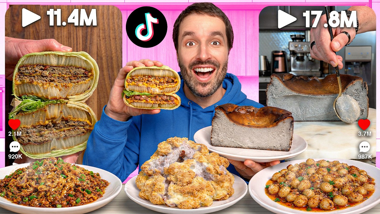 J’ai testé 6 recettes TikTok virales… et le gâteau au sésame noir m’a bluffé 😳