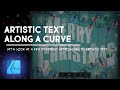 Artistic Text Along A Curve in Affinity Designer on iPad