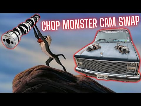 MONSTER CHOP CAM SWAP ON OUR TWIN TURBO C10 SUBURBAN