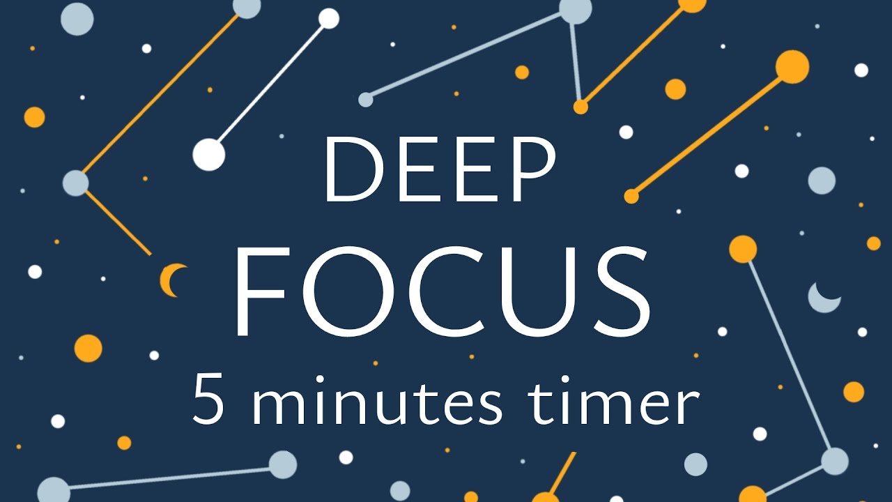 5 Minutes Timer with relaxing music for Deep Focus - YouTube