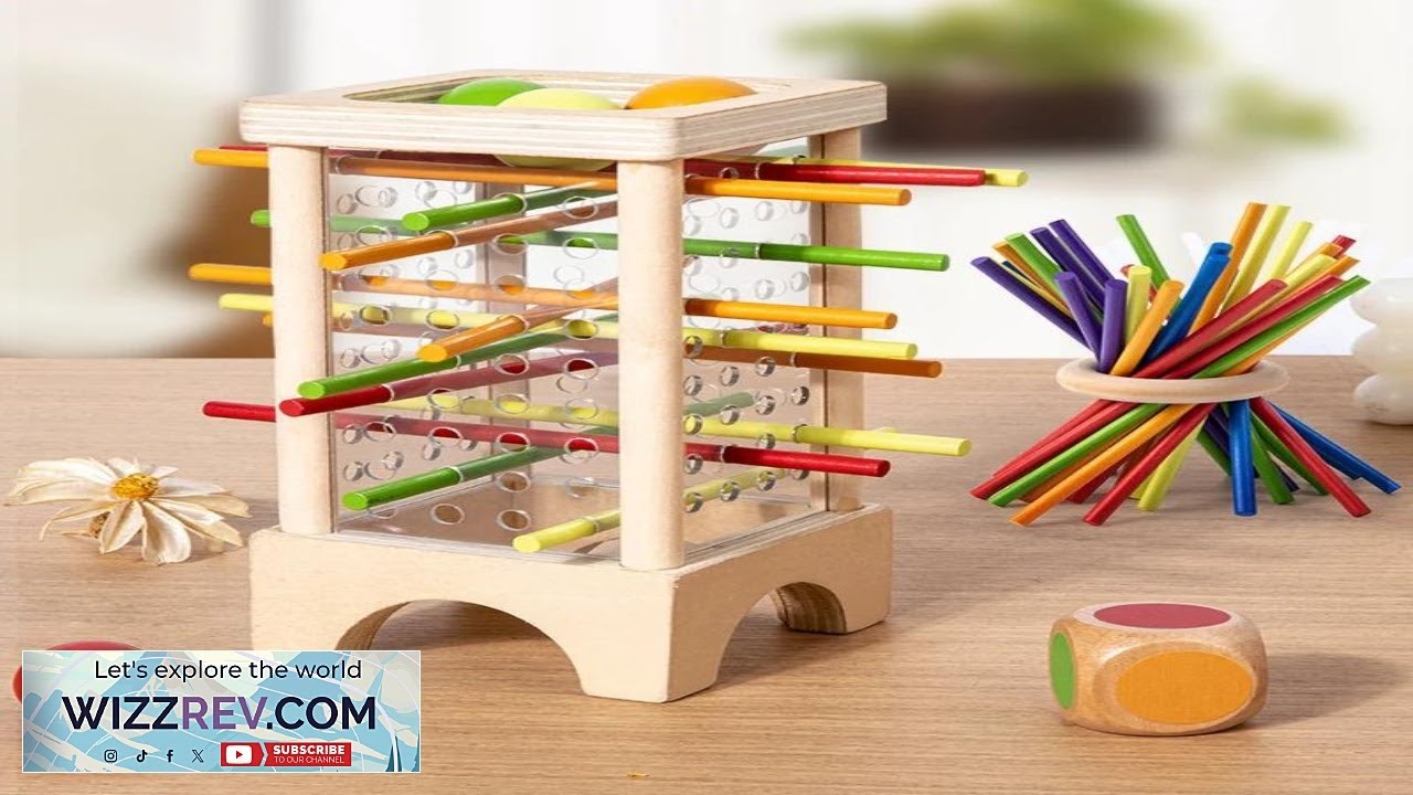 Деревянная настольная игра с палочками для взаимодействия родителей и детей Монтессори, деревянны...