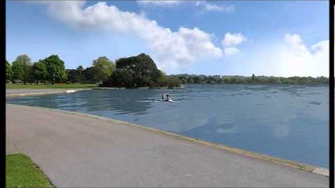 Phoenix RC model aircraft simulator float aircraft flying movie by Gary