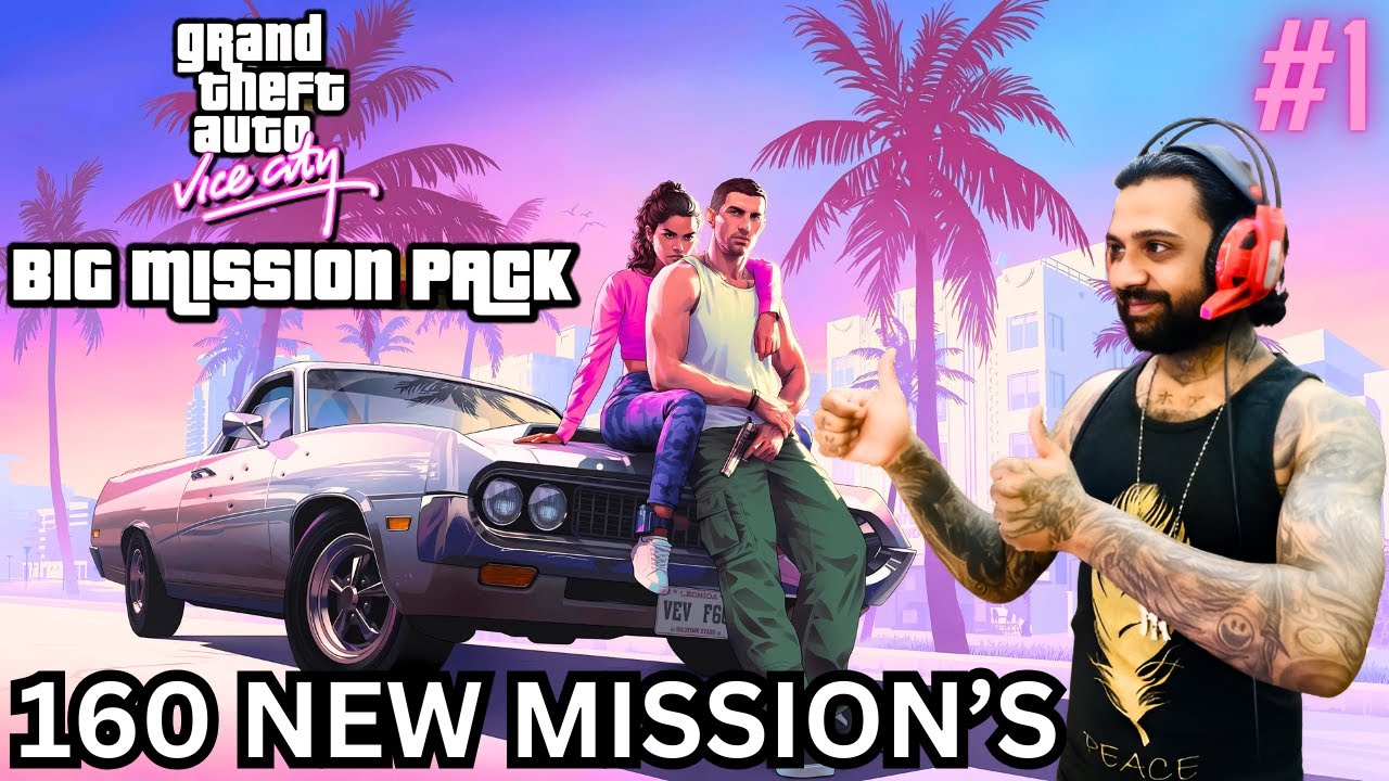 GTA VICE CITY | 160 NEW MISSIONS | BIG MISSION PACK GAMEPLAY #1 - YouTube