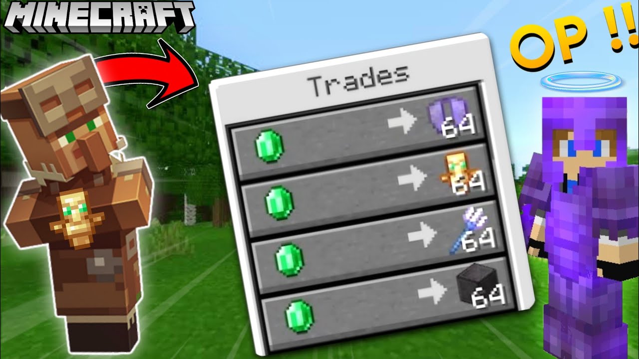 Minecraft, But Villagers Trade Op Items... YouTube