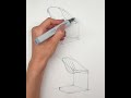 minotti chair #sketchingshorts #sketching #shorts