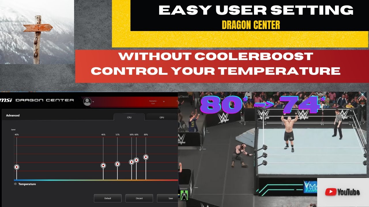 HOW TO USE MSI USER IN DRAGON CENTER FOR BETTER COOLING 90% WORKS