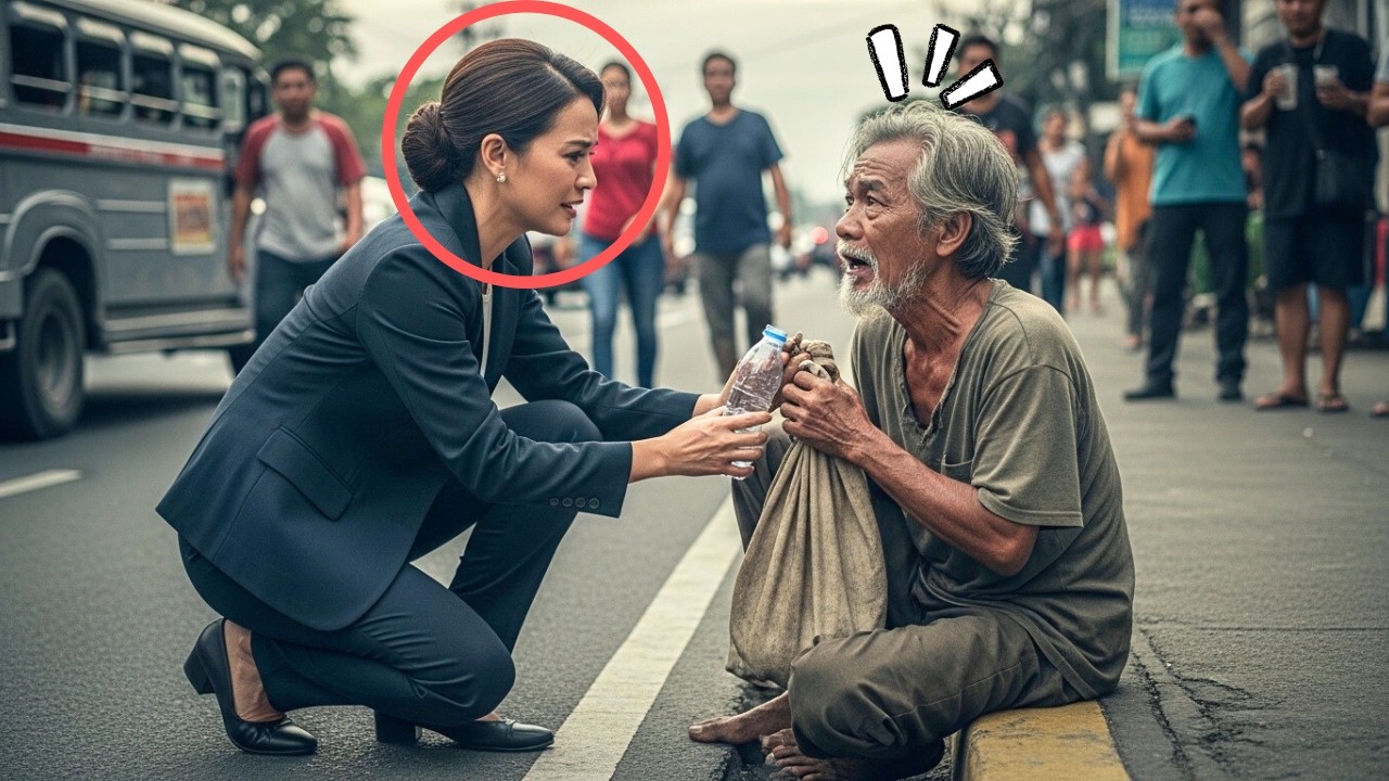 MAYAMANG BABAE, TINULUNGAN ANG BALIW SA KALSADA—NGUNIT NANLUMO SIYA SA NABUKSAN NA LIHIM