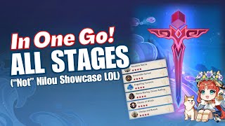 No Food, No Reset, Single C0 Team! All 6x Stages Verdict of Blades In One Go! - Genshin Impact