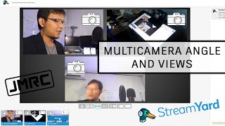 Multicamera angle & views with Streamyard