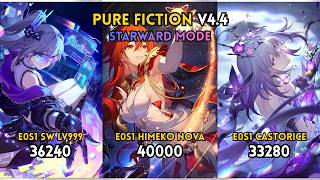 [4.4] E0S1 Silver Wolf LV999 & E0S1 Himeko Nova & E0S1 Castorice - HSR NEW Pure Fiction Starward 4*