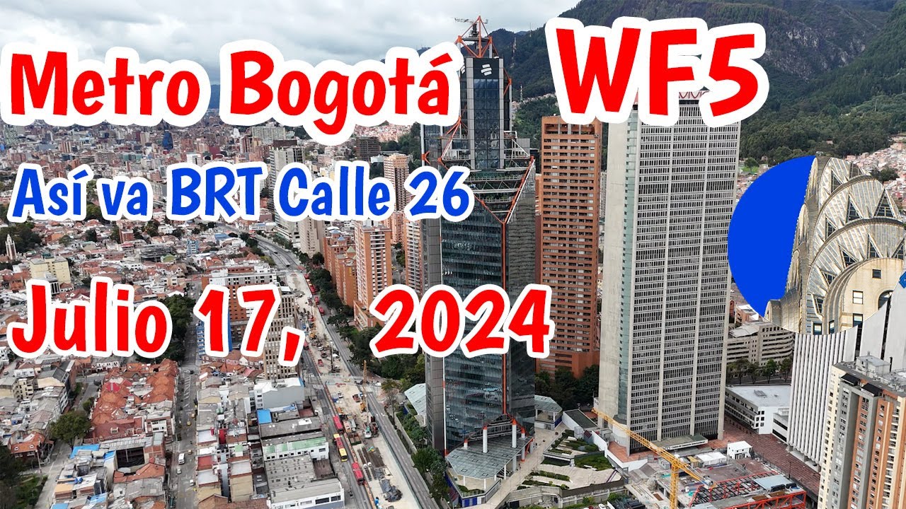 Metro de Bogotá Calle 26 Así va la cimentación buen ritmo de trabajo