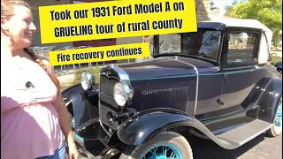 Ford Model A cars drive to FAMOUS old-west town & witness HUGE fire aftermath