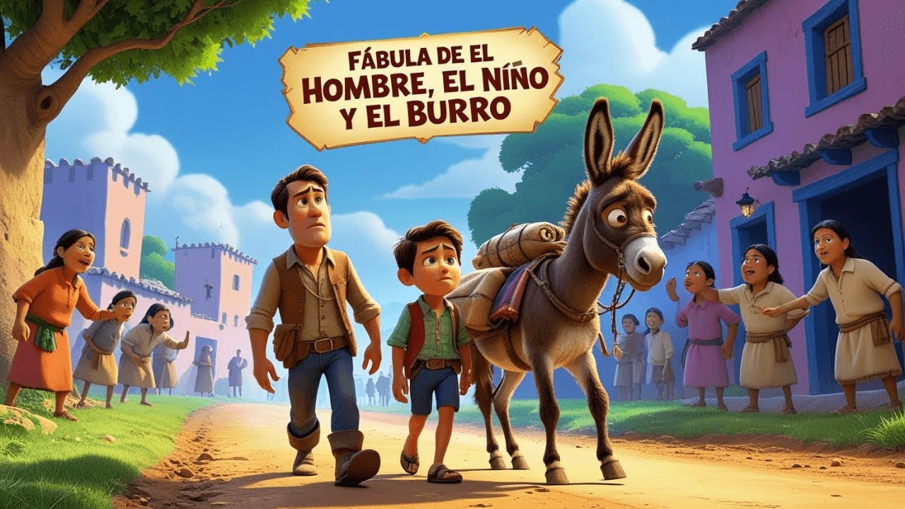 El Hombre El Niño Y El Burro