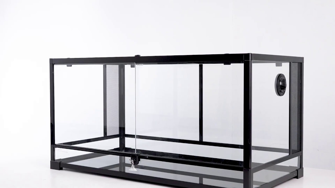 T-Rex TerraBuild 24 x 18 x 24 Reptile Glass Screen Terrarium – T