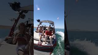 Best view. #wakesurfing #malibuboats #lakelife #family #boat #flashbackfriday