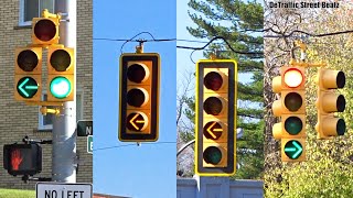 Dog House Traffic Lights & Flashing Yellow Arrow Signals | Maple Rd & Eton