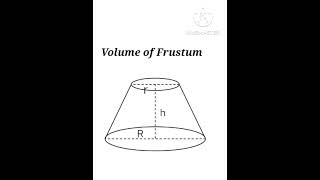 Volume of frustum ll mensuration 3d @MathsByKhushbooSingh