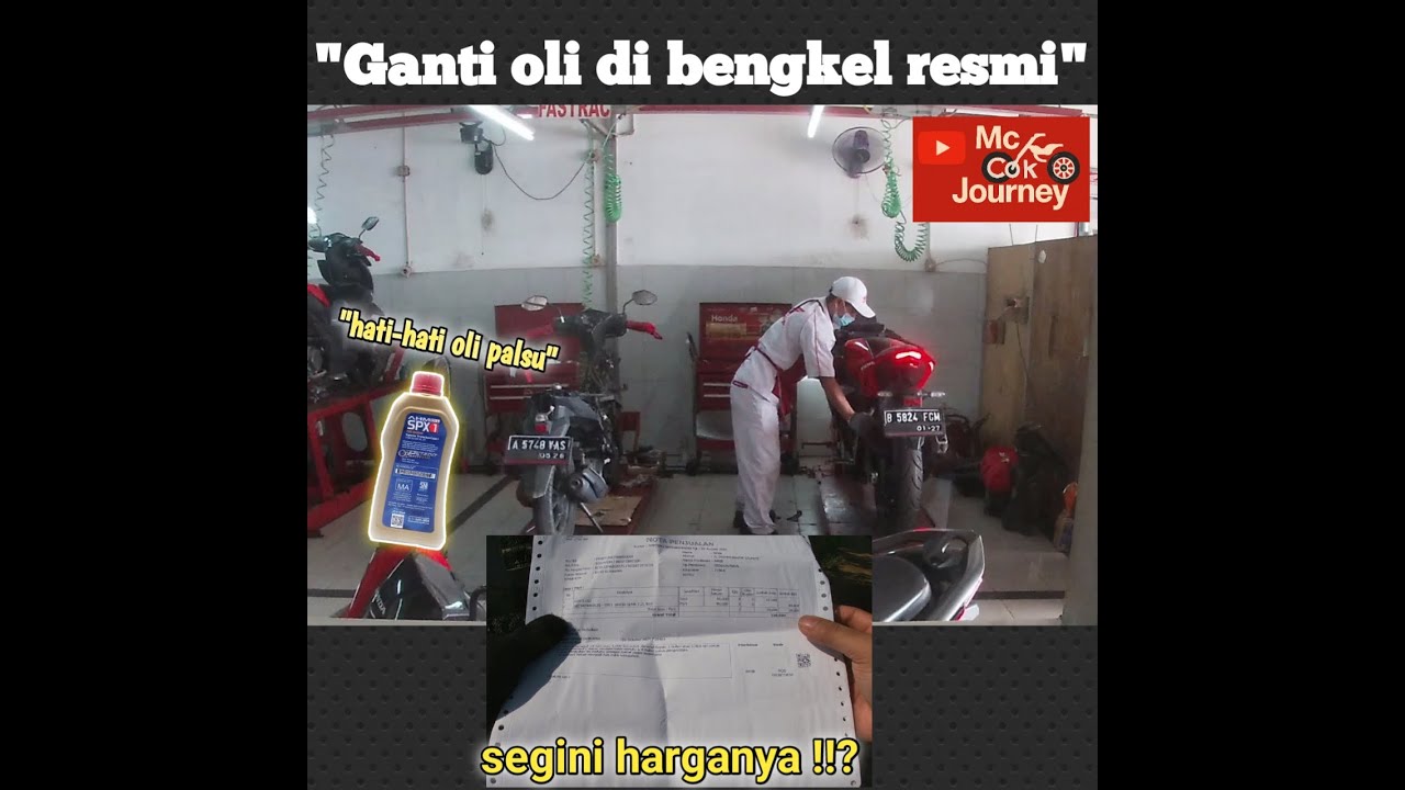 ''Ganti oli di bengkel resmi ,MAHAL atau MURAH''!!!