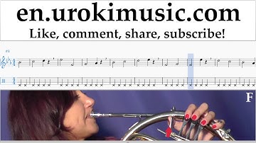 How to Play French Horn P!nk - What About Us Tabs Part#1 exercises, scales um-i352