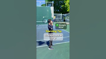 Serving tip with the continental grip!