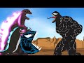 Godzilla vs Shin Godzilla - PAC-MAN:  Venom Attack | Godzilla Cartoon Funny