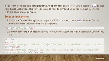Adding GSAP Animation as a Background in Your React App