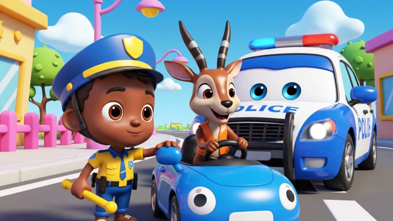 Kids Songs About Police | The Wheels on the Police Car