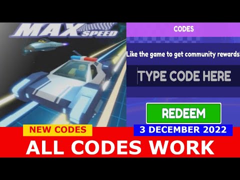 NEW CODES WORK *NEW EVENT* [Update 9] Max Speed ROBLOX