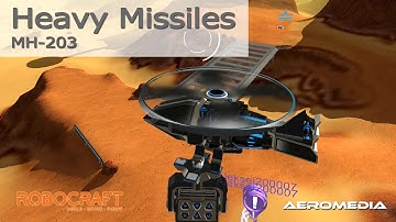Robocraft gameplay Missile Heli MH-203 2/9/16 Heavy Missiles