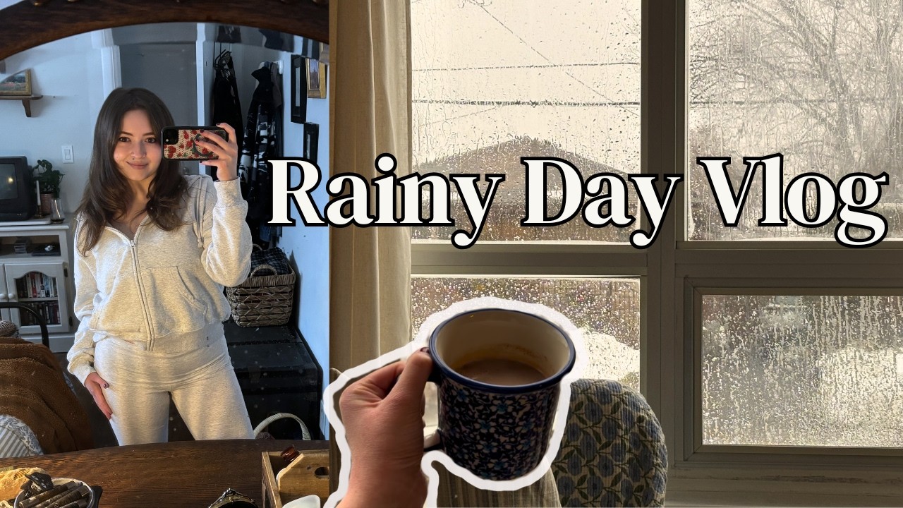 rainy day in my life 🌧️ thrift with me + cozy movie night