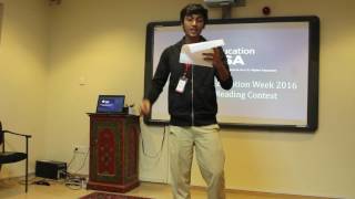 IEW 2016: Dramatic Reading Contest Performance 16