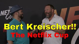 Bert Kreischer at The Netflix Cup talks golf, gambling and his transformation to 80's Dangerfield